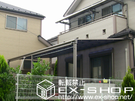 のバルコニー・ベランダ屋根 ライザーテラス?R型 連棟 ルーフタイプ 積雪〜20cm対応 施工例