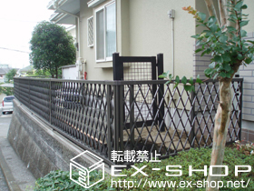 のフェンス・柵 プリレオR8型フェンス[フリーポールタイプ] 施工例