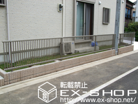 のフェンス・柵 プリレオR2型フェンス　フリーポールタイプ 施工例