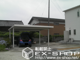 のカーポート テリオスポートII 900 2台用 積雪〜30cm対応 施工例