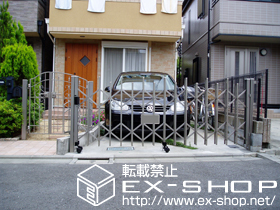 の門扉 コラゾン1型 親子開き[門柱仕様] 施工例