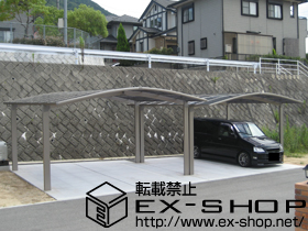 のカーポート カーブポートシグマIII  M合掌 積雪〜20cm対応 施工例