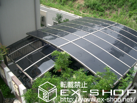 のサイクルポート・駐輪場 カーブポートシグマIII ミニ 積雪〜20cm対応 施工例