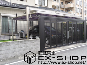 のカーポート マルチスクエア フラット屋根 レギュラー 両支持タイプ 積雪〜20cm対応 施工例