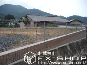 のフェンス・柵 FCS-61型フェンス[自由柱] 施工例