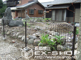 のフェンス・柵 FCS-61型フェンス フリーポールタイプ 施工例