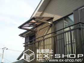 のバルコニー・ベランダ屋根 ライザーテラスII   F型 ルーフタイプ 単体 積雪〜20cm対応 施工例