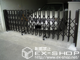 のカーゲート レイオス 1型 ノンレール 片開き 施工例