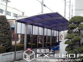 のカーポート カーブポートシグマ?　縦連棟 積雪〜20cm対応 施工例