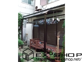 のテラス屋根 プレシオステラス R型 単体 テラスタイプ 積雪〜20cm対応 施工例