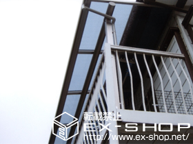 のバルコニー・ベランダ屋根 ヴェクターテラス F型 屋根タイプ 単体 積雪〜20cm対応 施工例