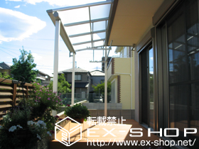 のテラス屋根 ヴェクターテラス F型 テラスタイプ 単体 積雪〜20cm対応 施工例