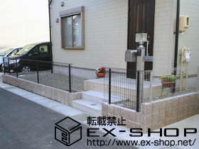 のフェンス・柵 FCS-61型フェンス フリーポールタイプ 施工例