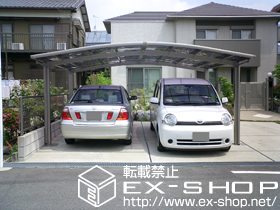 のカーポート カーブポートシグマIII ワイド 積雪〜20cm対応 施工例