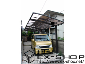 のカーポート カーブポートシグマ? 縦連棟タイプ 積雪〜20cm対応 施工例