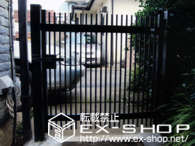 の門扉 ハイ千峰 片開き 柱使用タイプ 施工例