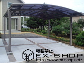 のカーポート カーブポートシグマIII  ワイド 積雪〜20cm対応 施工例