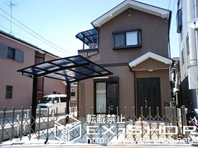 のカーゲート トリップゲート PB型 ノンレール 両開き 施工例