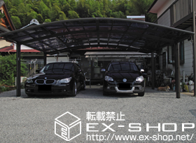 のカーポート カーブポートシグマIII ワイド 積雪〜20cm対応 施工例