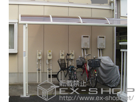 のテラス屋根 ライザーテラスII R型 単体 テラスタイプ 積雪〜20cm対応 施工例