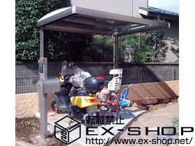 のサイクルポート・駐輪場 キューブポートプラス ミニ 積雪〜20cm対応 施工例