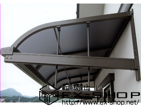 のバルコニー・ベランダ屋根 ライザーテラスII R型 ルーフタイプ 単体 積雪〜20ｃｍ対応 施工例