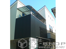 のテラス屋根 ライザーテラスII Ｆ型 単体 テラスタイプ 積雪〜20cm対応 施工例