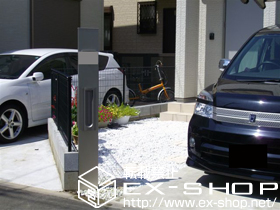 の機能門柱・ポスト シンプルモダン機能門柱1型＜独立仕様＞ 施工例