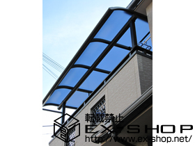 のバルコニー・ベランダ屋根 プレシオステラス R型 屋根タイプ 単体 積雪〜20cm対応 施工例