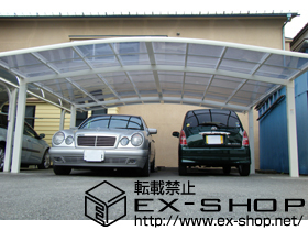 のカーポート カーブポートシグマ? ワイドタイプ 積雪〜20cm対応 施工例