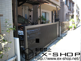 のカーゲート ワイドオーバードアR2型 電動タイプ・1モーター 施工例