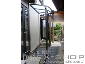 のテラス屋根 ライザーテラスII R型 単体 テラスタイプ 積雪〜20cm対応 施工例