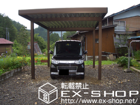 のカーポート ジーポートneo Aタイプ 積雪〜100cm対応 施工例