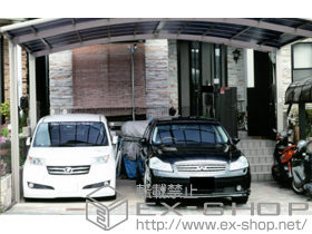 のカーポート カーブポートシグマIII ワイド 積雪〜20cm対応 施工例