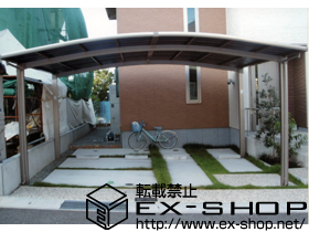 のカーポート カーブポートシグマ? ワイドタイプ 積雪〜20cm対応 施工例