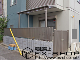 のフェンス・柵 シャレオR4型フェンス　フリーポールタイプ 施工例