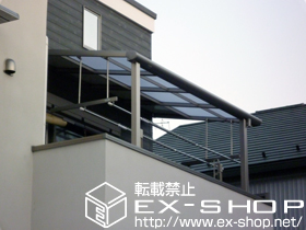 のバルコニー・ベランダ屋根 パワーアルファ F型 屋根タイプ 単体 積雪〜30cm対応 施工例