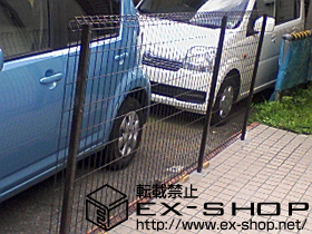 のフェンス・柵 FCS-61型フェンス フリーポールタイプ 施工例