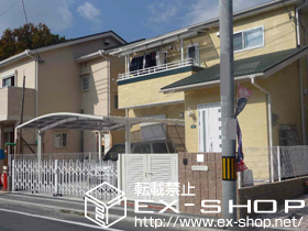 の門扉 シャレオR3型 両開き 柱使用 施工例