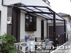 のサイクルポート・駐輪場 カーブポートシグマIII ミニ 積雪〜30cm対応 施工例