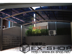 のカーポート カーブポートシグマIII ワイド 積雪〜20cm対応 施工例