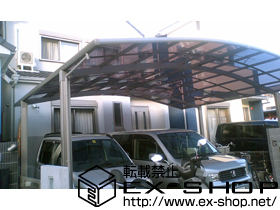 のカーポート カーブポートシグマIII ワイド 積雪〜20cm対応 施工例