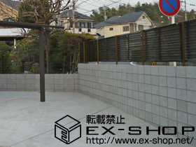 のフェンス・柵 プリレオR5型フェンス［フリーポールタイプ］ 施工例