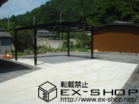 のカーポート カーブポートシグマIII   ワイド 積雪〜20cm対応 施工例