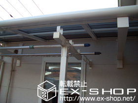 のバルコニー・ベランダ屋根 ヴェクター F型 ルーフタイプ 単体 積雪〜20cm対応 施工例