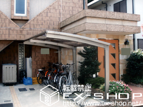 のサイクルポート・駐輪場 カーブパークシグマ? 積雪〜20cm対応 施工例