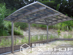 のカーポート カーブポートシグマ? 延長タイプ 積雪〜20cm対応 施工例