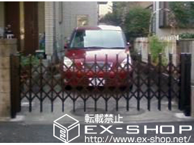 のカーゲート アルピタHGミニ ノンレールタイプ 片開き 施工例