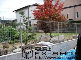 のフェンス・柵 FCS-61型フェンス　フリーポールタイプ 施工例