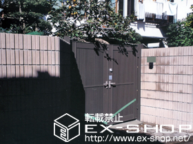 の門扉 エルネクス門扉M-TK型 両開き 柱使用タイプ 施工例